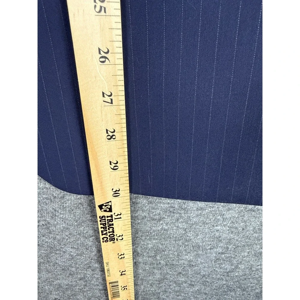 Banana Republic Navy Pinstripe Slim Fit 2 Button Notch Lapel‎ Blazer Jacket 40 R